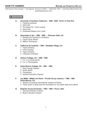 Resume & Exhibition History 202110241024 1